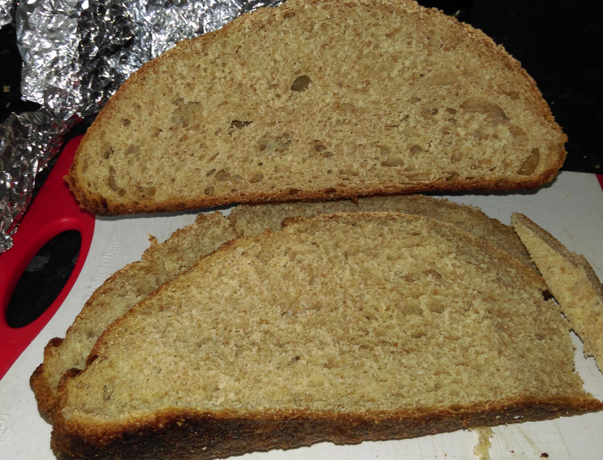 CornmealWheat bread with biga The Fresh Loaf
